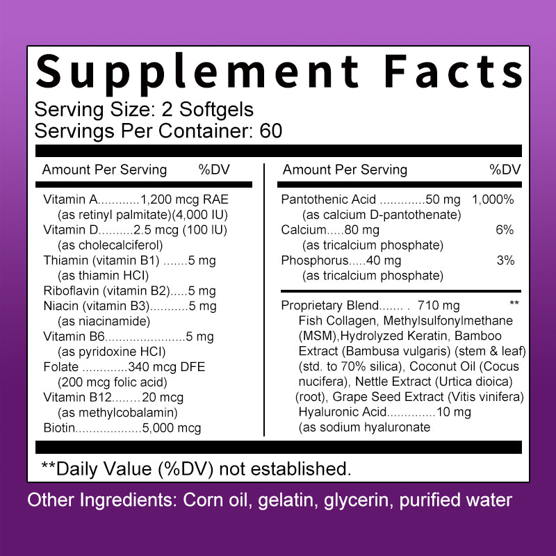 Beauty Complex Biotin Capsules with Collagen & Keratin