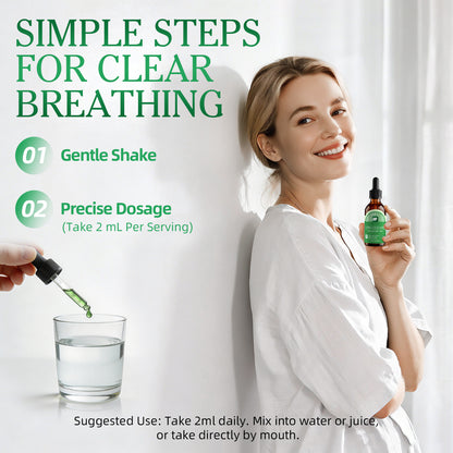 Beworths Lung Cleanse Liquid Drops with Mullein Leaf & NAC – 10:1 Mullein Extract, Chlorophyll, Vitamin C & D3 for Respiratory Comfort, Herbal Detox & Immune Support – Natural Honey Mint Flavor, 2 fl. oz (60ml)