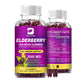 B BEWORTHS Black Elderberry Gummies & Sea Moss Gummy, Sambucus Elderberry Vitamins Supplements with Vitamin C, D3 and Zinc, Thyroid & Immune Support Supplement for Kids & Adults