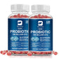 (2 Pack)Organic Prebiotics Supplement,100 Billion CFU & 34 Strains for Digestive & Gut Health,120 Ct