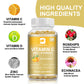 Vitamin C Zinc + Vitamin D3 Supplement, Plus Rosehips for Antioxidant & Immune Support, 120 Capsules