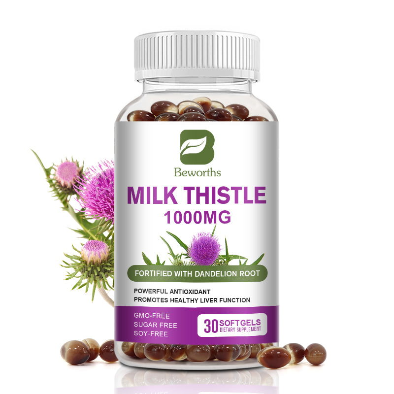 Milk Thistle Capsule with Silymarin Marianum & Dandelion Root