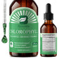 Beworths Liquid Chlorophyll Drops with Milk Thistle, Sea Moss & Chlorella – 3-in-1 Daily Wellness Supplement for Detox, Liver & Digestive Support, Immune Boost & Internal Deodorant – Natural Mint Lemon Flavor, 2 fl. oz (60ml)