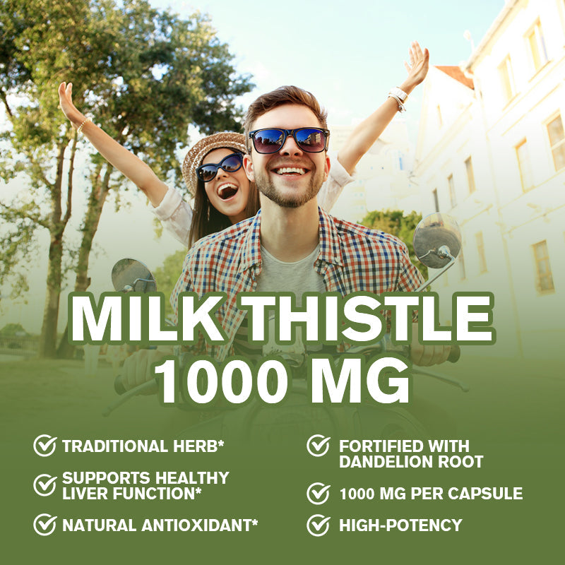 Milk Thistle Capsule with Silymarin Marianum & Dandelion Root Liver Support