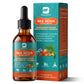 Sea Moss Drops - Irish Sea Moss Chlorophyll Liquid with Black Seed Oil, Ashwagandha, Moringa, Turmeric, Elderberry, Mullein, Seamoss Gel Supplement for Liver Cleanse, Detox & Gut, Immune Support-Vegan