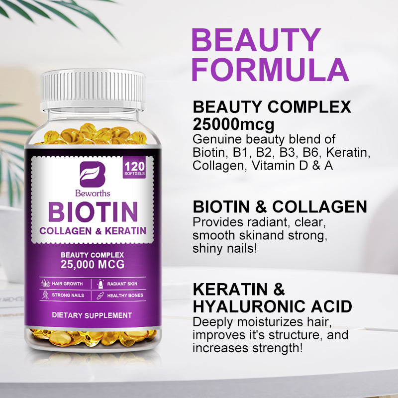 Beauty Complex Biotin Capsules with Collagen & Keratin