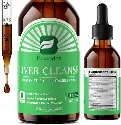 Liver Cleanse Detox & Repair Liquid Drops - 2 Fl Oz