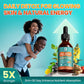 Sea Moss Drops - Irish Sea Moss Chlorophyll Liquid with Black Seed Oil, Ashwagandha, Moringa, Turmeric, Elderberry, Mullein, Seamoss Gel Supplement for Liver Cleanse, Detox & Gut, Immune Support-Vegan