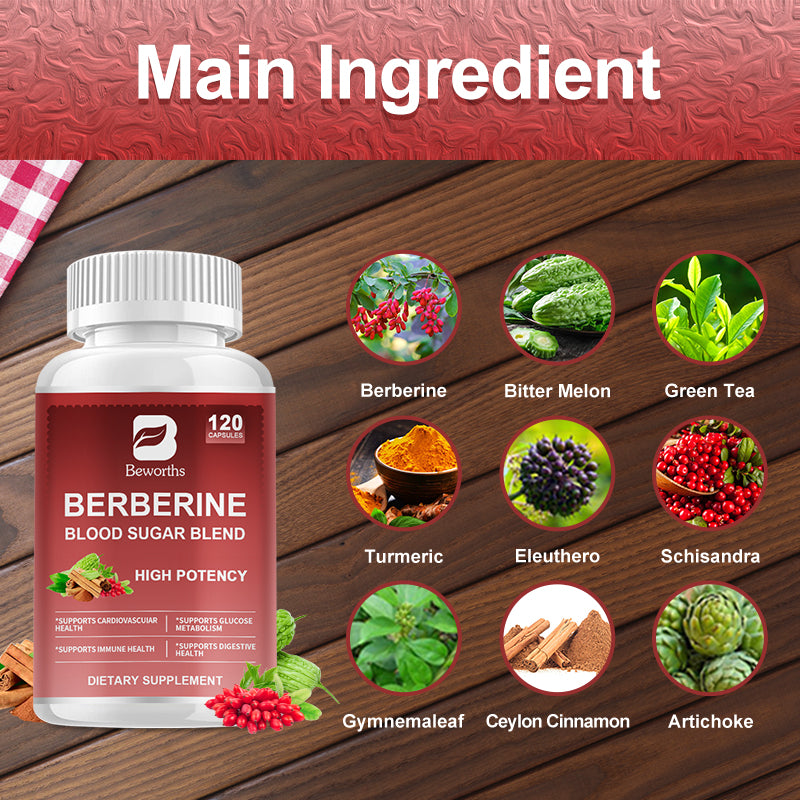 Berberine Capsules na may Ceylon Cinnamon 
