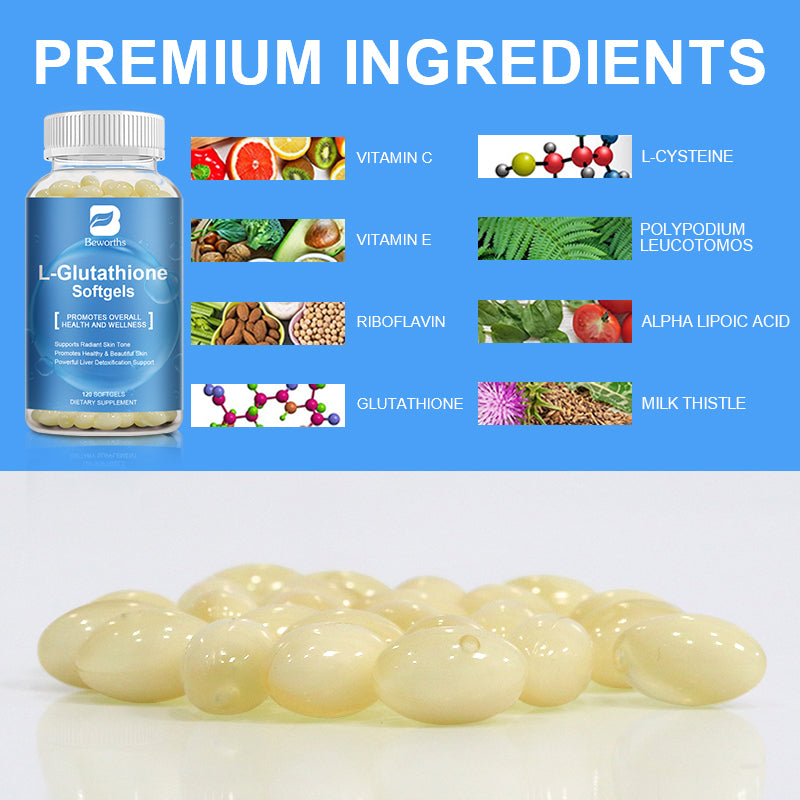 BEWORTHS Glutathione Capsules Collagen Antioxidant