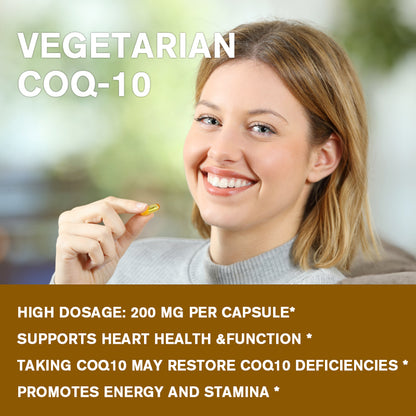 (2 PACK) Beworths CoQ10 Capsules 200mg | 240 Count | Non-GMO and Gluten Free Supplement | High Absorption