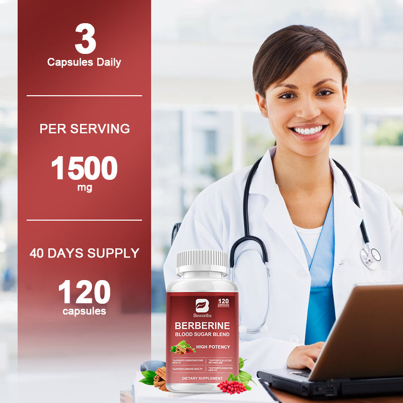 Berberine Capsules na may Ceylon Cinnamon 