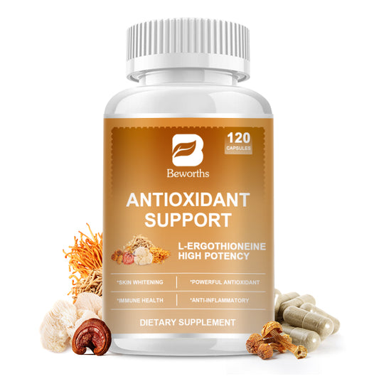 B Beworths L-Ergothioneine Capsules Mushroom Extract Antioxidant Support 120pcs