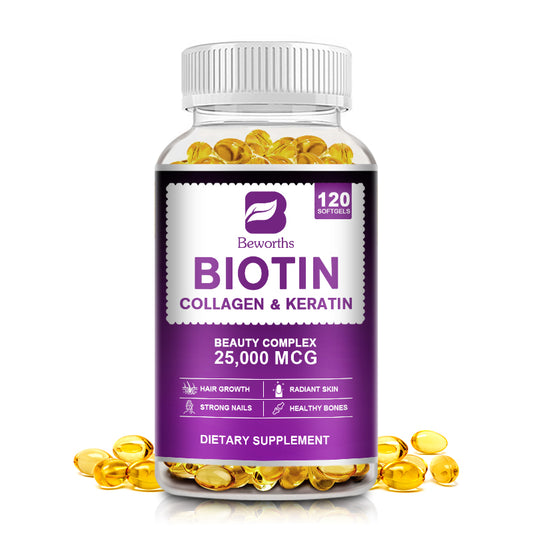 Beauty Complex Biotin Capsules na may Collagen at Keratin