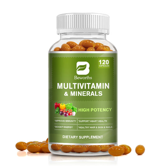 Multivitamin & Minerals Capsules with Iron, Methylfolate, Zinc, Vitamin D3 & K2