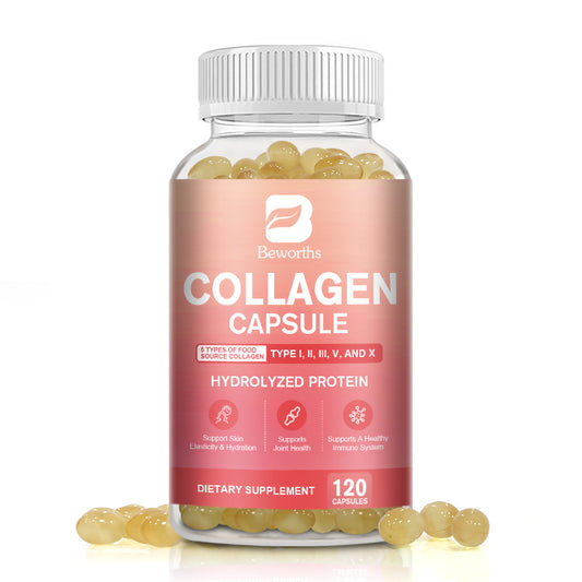Hydrolyzes Protein Collagen Peptides Capsules Supplement
