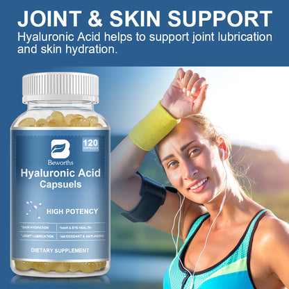 Hyaluronic Acid Capsules with Biotin & Vitamin C -120ct