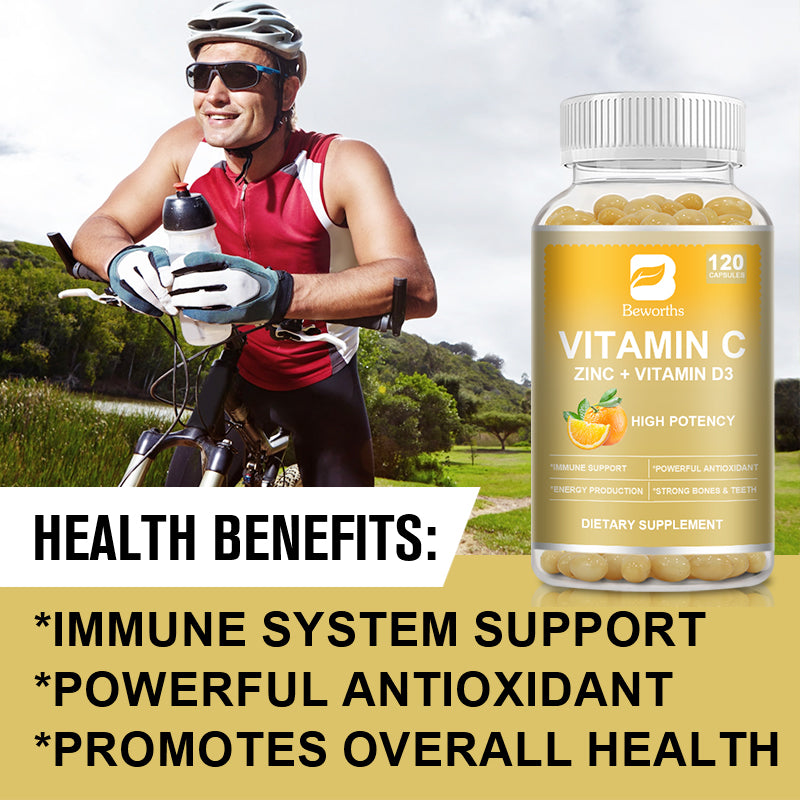 Vitamin C, Zinc & Vitamin D3 Capsules