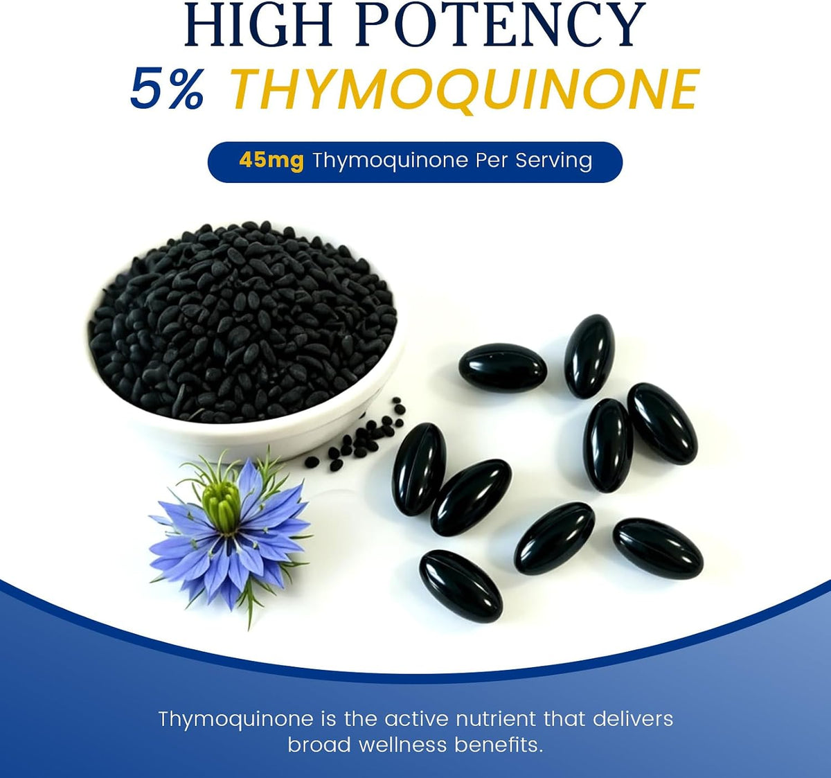 Black Seed Oil - 120 Softgels for Immune Support - 5% Thymoquinone