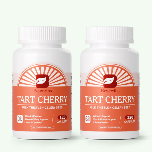 Tart Cherry Capsules with Milk Thistle & Celery Seed, 120 Count (2-Pack)