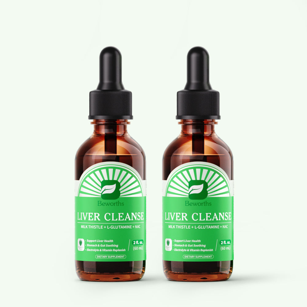 Liver Cleanse Detox & Repair Liquid Drops, 2 Fl Oz (2-Pack)