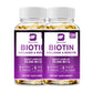 Biotin 25000 Mcg, Helps Promote Skin, Hair and Nail Health, Softgels 120 Count(2 Pack)