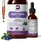 Cortisol Health Support Liquid Drops – Ashwagandha & L-Theanine Supplement, 2 fl oz