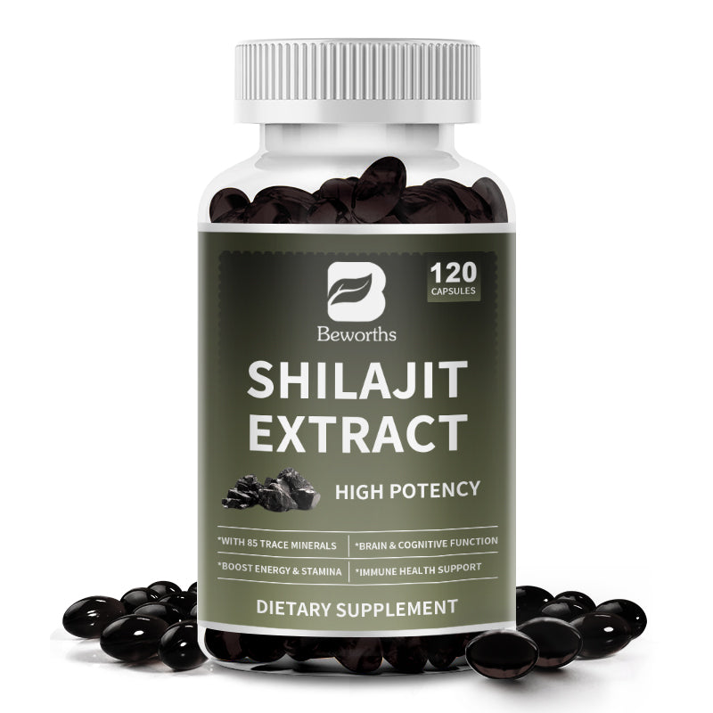 Shilajit Pure Himalayan Capsules with Ginseng
