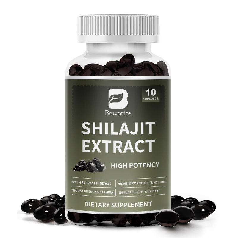 Shilajit Pure Himalayan Capsules with Ginseng