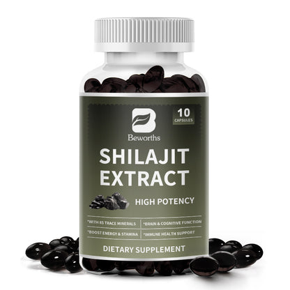 Shilajit Pure Himalayan Capsules with Ginseng
