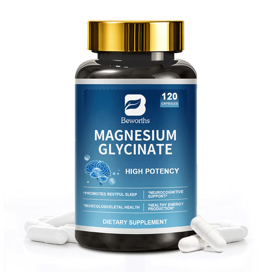 Magnesium Glycinate | Magnesium Complex Supplement for Muscle, Bone & Immune Health | 120 Capsules