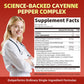 (2 Pack) Cayenne Pepper Liquid Drops Supplements 300mg, Plus Hawthorn Support Digestive Health, Cardiovascular & Circulatory Support, 2 fl oz