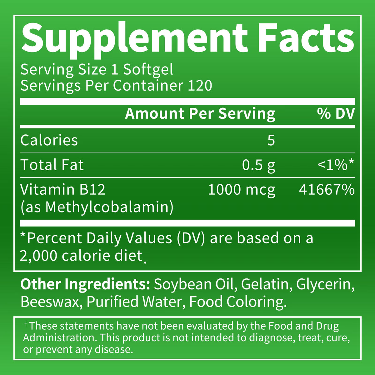 Beworths Vitamin B12 Capsule 1000 Mcg Methyl B12 with Organic Spirulina Supports Healthy Mood, Energy, Heart & Eye Health - 120 Capsules