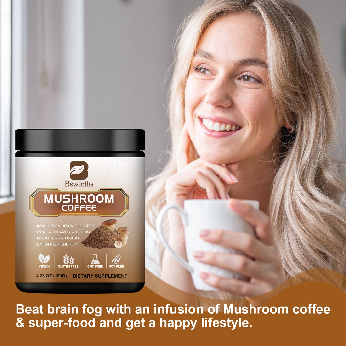 Mushroom Instant Coffee Powder