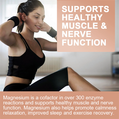(2 Pack) Beworths Triple Magnesium Complex Capsules - 300mg of Magnesium Glycinate, Malate & Citrate for Muscles, Sleep, Energy - 240 Capsules