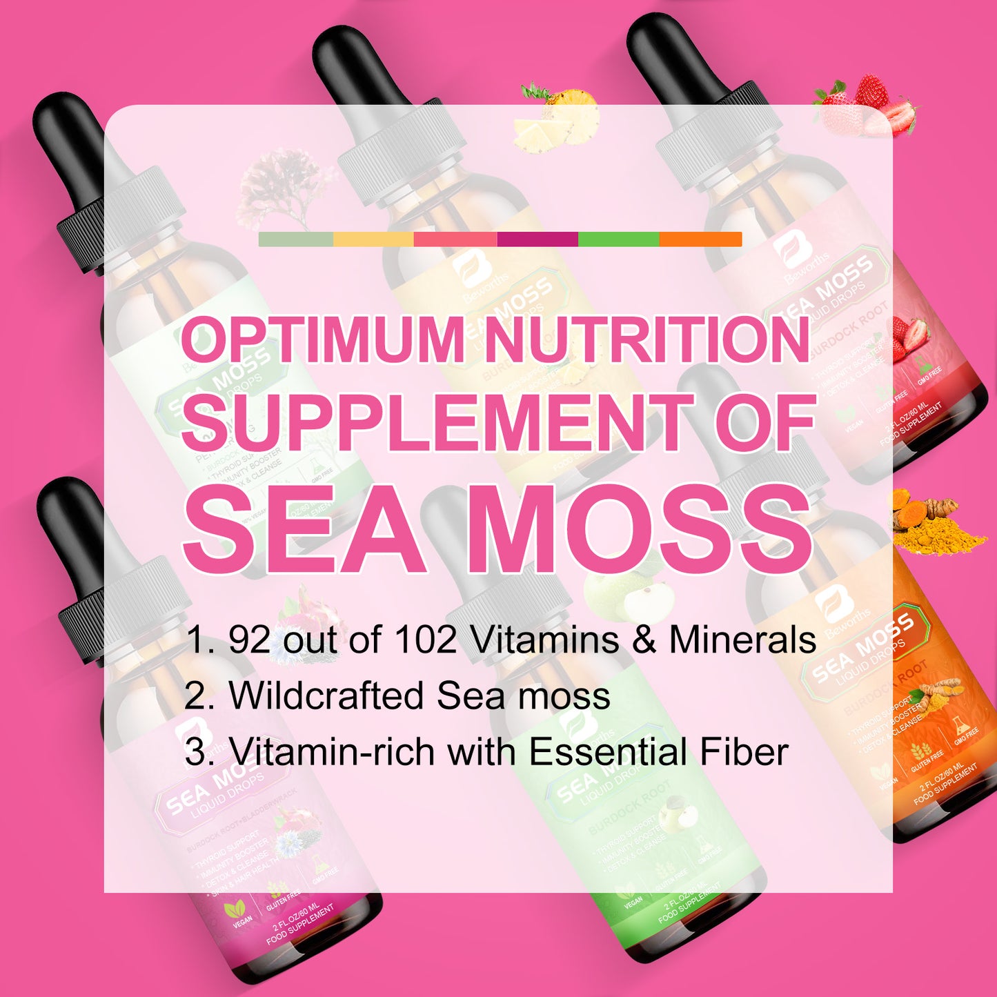 Black Seed Oil Irish Sea Moss Liquid Drops Supplement