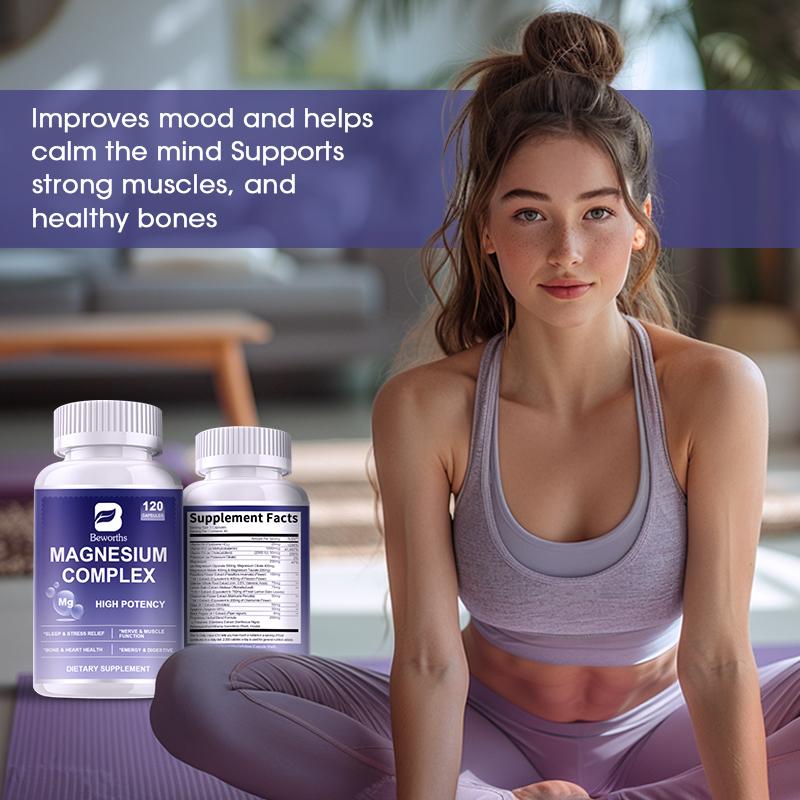 Magnesium Complex Sleep Relief Capsules Dietary Supplements