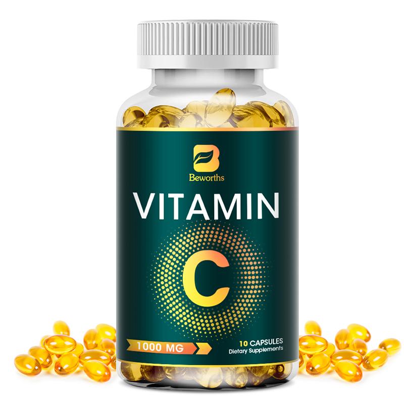 BEWORTHS Vitamin C Capsules 1000 mg Natural for Antioxidant Immune