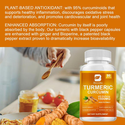 Turmeric Curcumin Capsules with Berberine 2packs