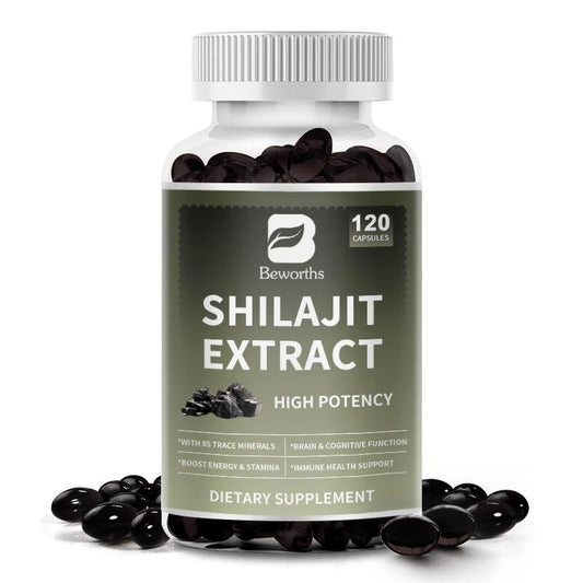 Shilajit Pure Himalayan Capsules with Ginseng