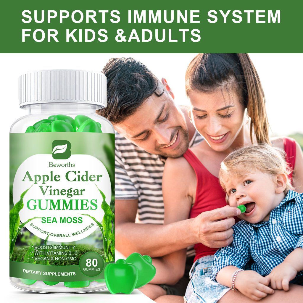 Apple Cider Vinegar & Sea Moss Gummies 2 Packs