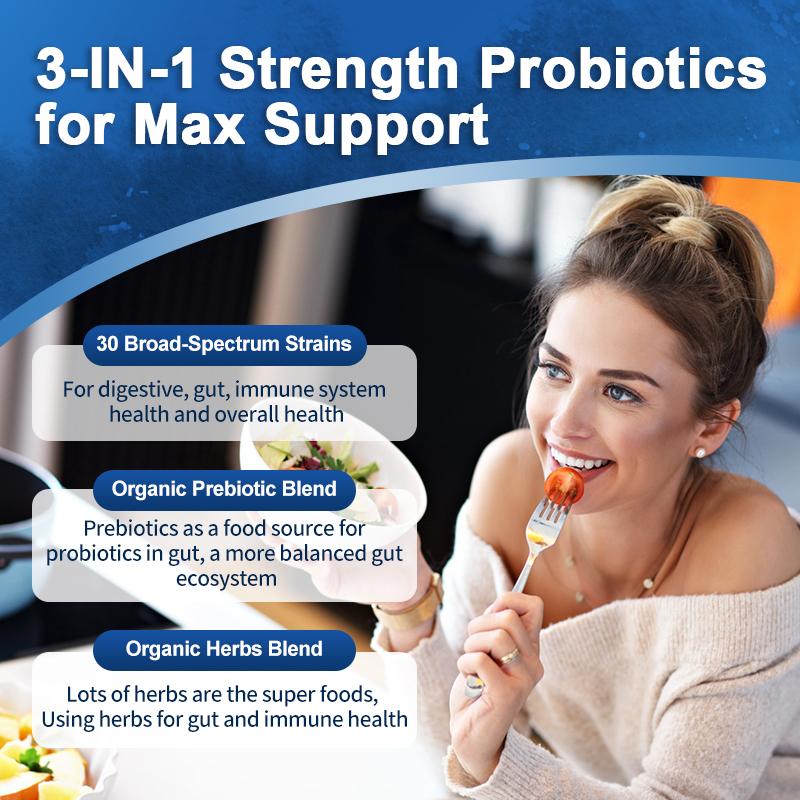 Probiotic Capsules 300 Billion CFU 30 Strains