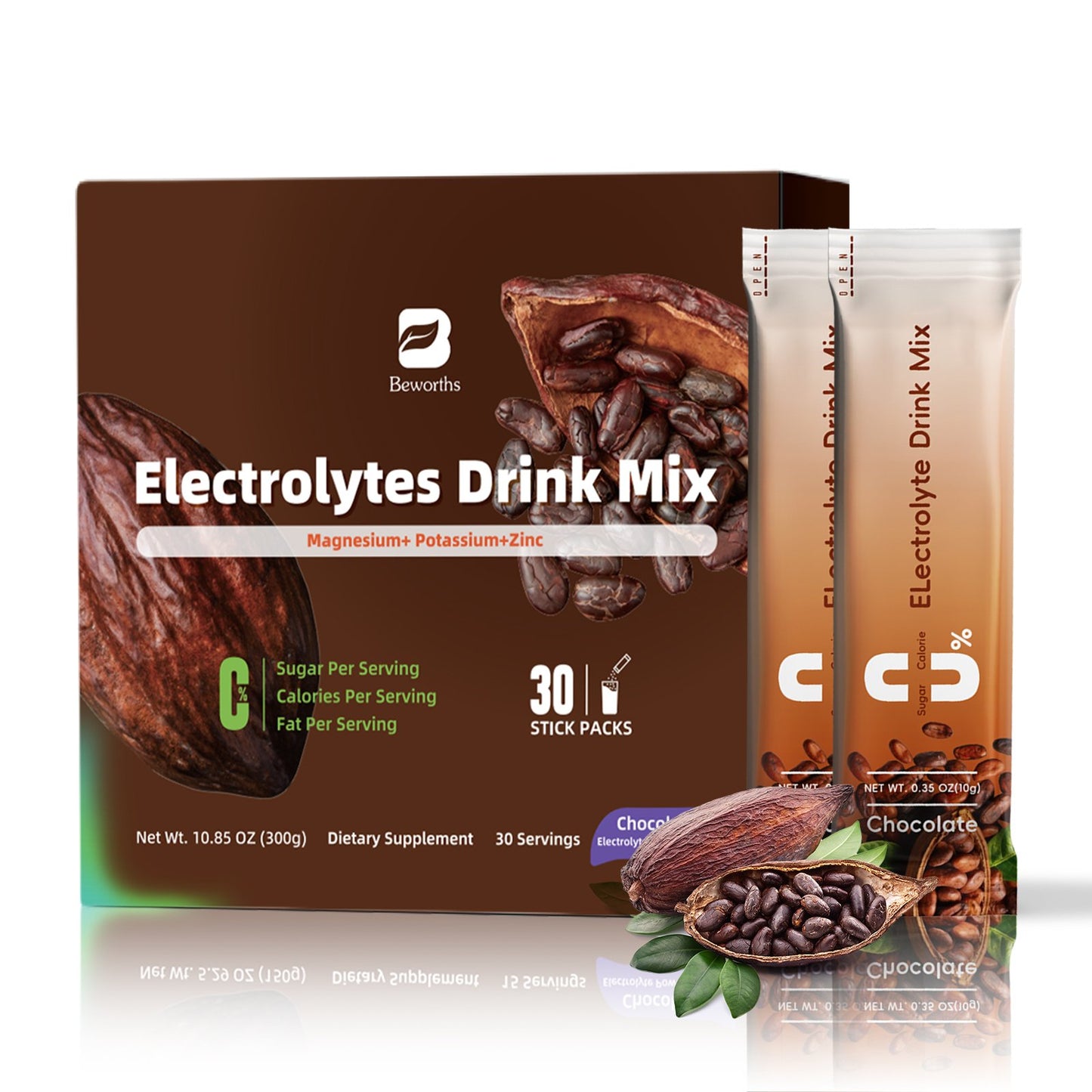 Electrolytes Powder Packets Sugar-Free | Keto Electrolytes Powder Packets with Magnesium, Vitamins Replenish Hydration & Energy Boostfor for Electrolyte Drink Mix | Zero Calorie - 30 Sticks