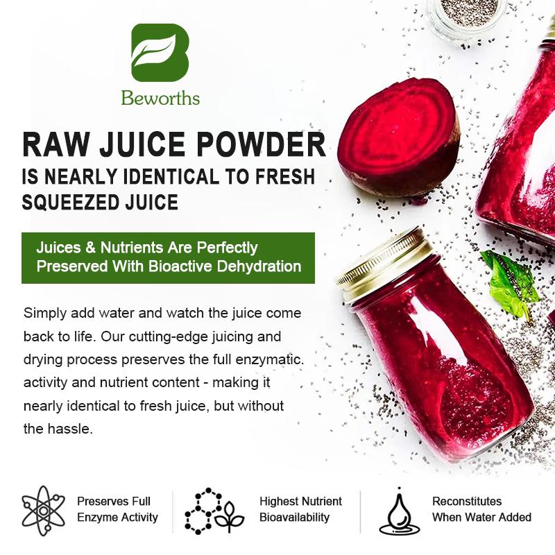 BEWORTHS Beetroot Powder Support Natural Nitric Oxide Supplements
