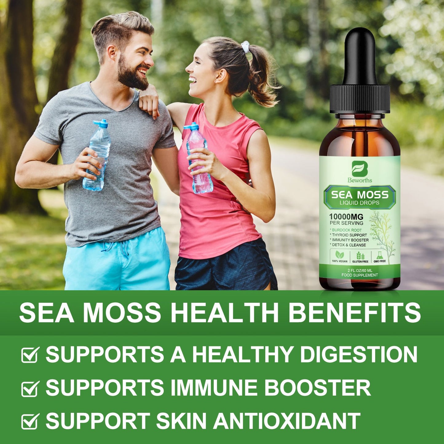 BEWORTHS Organic Irish Sea Moss Liquid Drops
