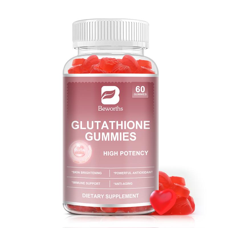 BBEWORTHS Glutathione Gummies 500mg with Marine Collagen Vitamin C & E