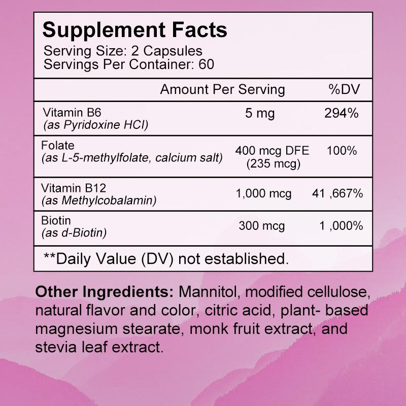 Vitamin B12 Plus Capsules with Vitamin B6 B12