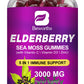 B BEWORTHS Black Elderberry Gummies & Sea Moss Gummy, Sambucus Elderberry Vitamins Supplements with Vitamin C, D3 and Zinc, Thyroid & Immune Support Supplement for Kids & Adults