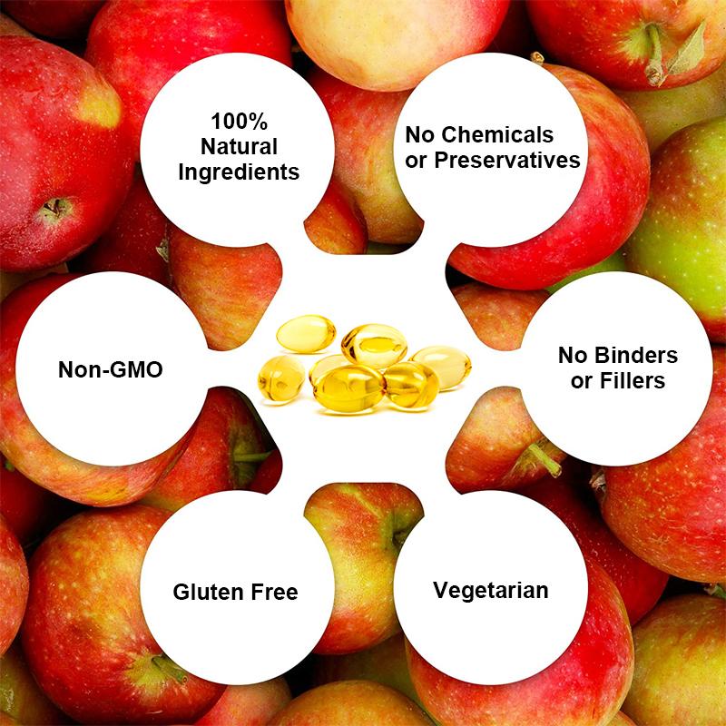 Apple Cider Vinegar Capsules with Digestive Enzymes & Probiotics Fiber