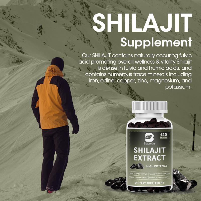 Shilajit Pure Himalayan Capsules na may Ginseng